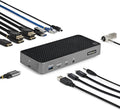 StarTech.com USB-C Triple Monitor Docking Station for MacBook Pro / Air M1 M2 M3 M4 & Windows, Universal 4K HDMI DP Dock, Thunderbolt Compatible, 100W Laptop Charging
