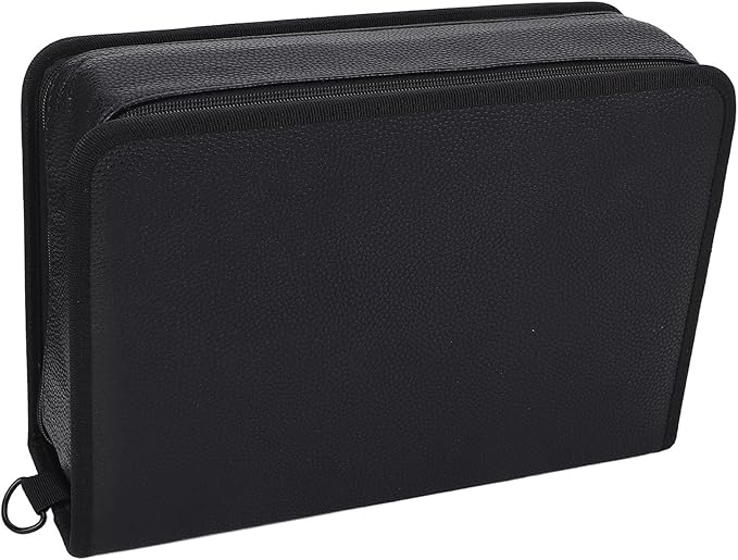 Acouto 80 Slots Marker Marker 80 Slots Large Capacity Storage Bag Zippered Pouch with Carrying Handle Sketch Black, Pencil & Cases