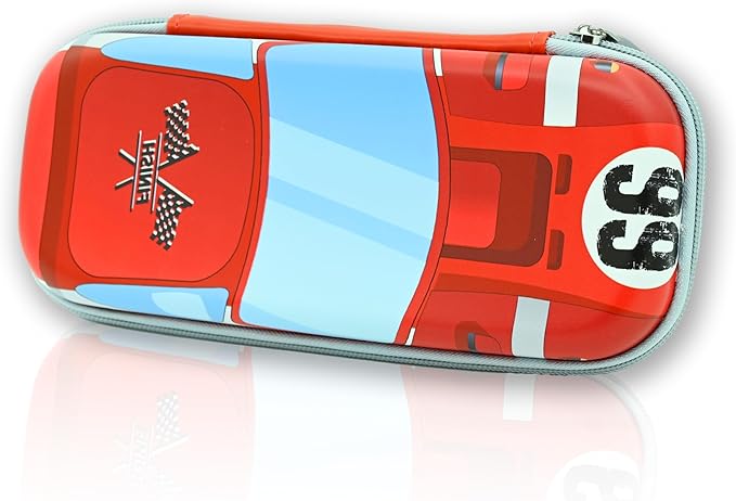 Car Pencil Case Zip Pencil Box Vintage 66 Route Cars Pouch Holder Multi Desk Organizer For Boys Girls School Office