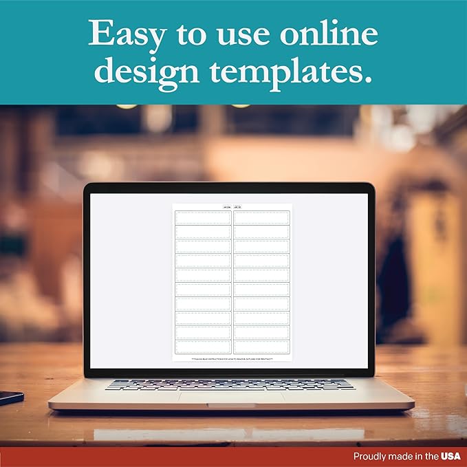 Premium Label Supply White Sticker Address Labels – 4" x 1" – Laser/Inkjet Compatible – (20 per Sheet), 100 Sheets – 2,000 Total Adhesive Labels