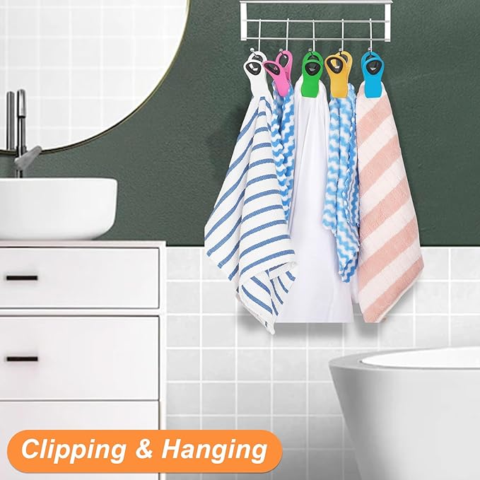 Jetmore 12 Pack Chip Clips Bag Clips, Binder Clips, Office Paper Clamps, Magnetic Food Clip for Bread Bag, Refrigerator, Snack, Kitchen, Office, Packages, Colorful Plastic Clip Heavy Duty