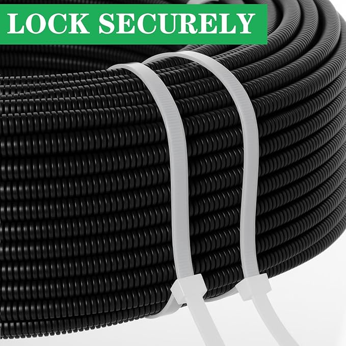 Shappy 500 Pack Long Zip Ties Heavy Duty, Ultra Exclusive Strong Cable Ties Large Industrial Electrical for Indoor Outdoor Plastic Wraps (White,35 Inch)
