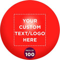 Custom Stress Balls for Adults, 100 Pack, Personalized Text, Logo, Hand Exercise, Perfect for Your Desk, Office, or Home, Red