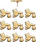 Stork Carrying Baby Map Pins - Gold Stork Pins for Cork Boards, Maps, or Lapel Use - Designed in USA - Set of 10