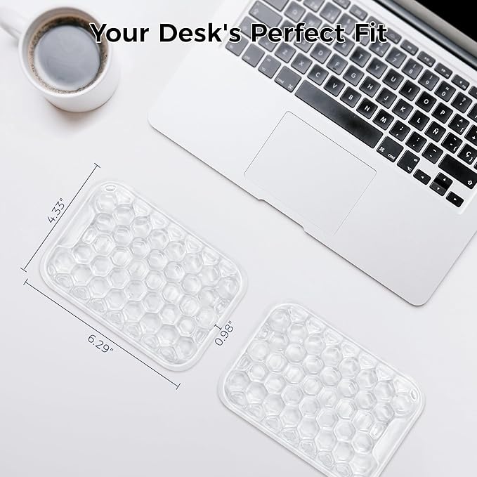 Ospelelf Ergonomic Elbow Rest for Desk, Gel Keyboard Wrist Rest Support, Arm Rest Pad for Mouse, 2 Pack