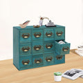 Vintage 12-Drawer Storage Cabinet – Multipurpose Desktop Organizer for Office, Craft & Home