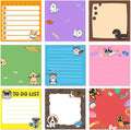 9 Pads Dog Sticky Notes 3x3 Inch Cute Self Stick Notepads Notes Adhesive Memo Pad Office Decor Gifts for Students School Teacher Meeting Office Supplies