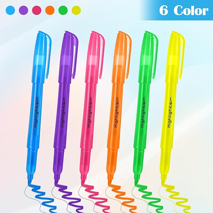 AojSup 150 Pcs Highlighters Bulk Pack, Assorted Colors, Chisel Tip, Highlighters Assorted Colors Bulk Suitable for Adults Highlighting Planner Notes, Office School Supplies