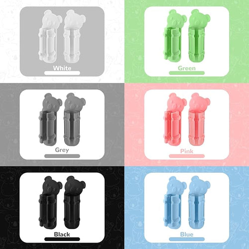 40 Pack Adhesive Pen Holder Clips, Silicone Pencil Holders for Desk, Wall, Whiteboard & Office Organization, Fits Markers, Pens, Pencils (40 Count, Black)