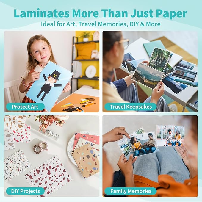 Binditek Laminating Sheets 5 Mil, Universal Fit for All Thermal Laminators, 100 Pack Thermal Laminating Pouches, Letter Size 8.5 x 11 in, Clear Glossy
