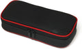 LOONLOON 660 Rainey Pencil Case (Black) – Large Capacity Multi-Compartment Design with Divider Panel for School College and Office