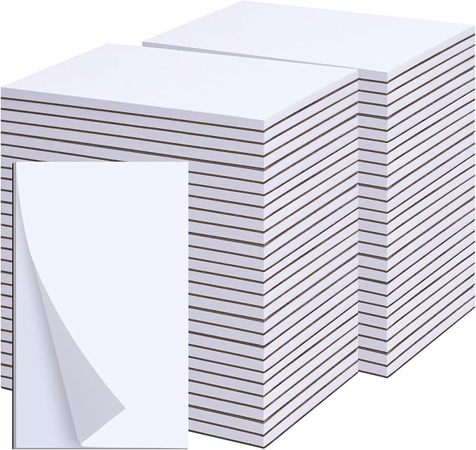 Note Pads 3x5, 36 Pack Small NotePads, Server Note Pads, Scratch Pads 3x5, Memo Pads White Paper, 50 Sheets per Blank Note Pads 3x5, Mini Writing Pads Pocket Notepads for Office School Home Supplies