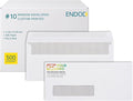 500 pack #10 Single Window Custom Printed Envelopes - Self Seal Security Envelopes, Flip and Stick Closure, Text and Logo Customization, White Security Tinted 24lb Paper - 4 1/8 x 9 1/2 Inches