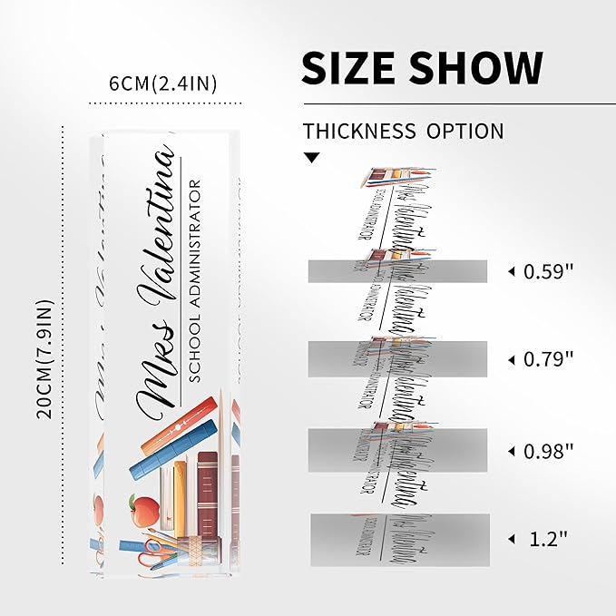 Personalized Name Plates for Office - Gifts for Teacher, Boss, Employee Appreciation - Desk Decor (teacher1)