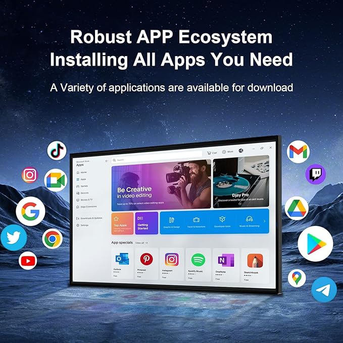 49" FHD Smart Board | Interactive Digital Whiteboard for Classroom, Office & Home | 8GB+64GB, Wireless Screen Mirroring from Android 12, Advanced Touch Annotation, Live Streaming (Board Only)