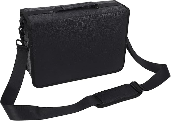 Acouto 80 Slots Marker Marker 80 Slots Large Capacity Storage Bag Zippered Pouch with Carrying Handle Sketch Black, Pencil & Cases