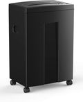 Wolverine 18-Sheet 60 Mins Running Time Cross Cut High Security Level P-4 Heavy Duty Paper/CD/Card Ultra Quiet Shredder for Home Office with 22-Litre Pullout Waste Bin SD9113(Black)