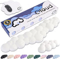 Qloud Cloud Wrist Rest Keyboard Wrist Rest for Computer Keyboard Pad, Cloud Keyboard Wrist Rest, Wrist Pad for Keyboard, Memory Foam, Non Slip Base, Comes with Mouse Pad - White