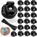 20 Pcs Magnetic Cable Zip Tie Mounts with Duty Zip | Multipurpose Magnetic Cable Holder for Cable Management | Includes Adhesive Tabs for Non-metal Surfaces, Suitable for Walls, Tables and Cars