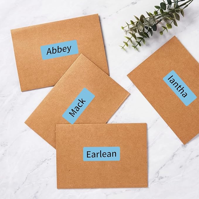 1" x 2-5/8" Colored Address Labels, 600 Bright Lake Blue Label Stickers- Laser/Ink Jet Printer Mailing Labels, 8.5"x11" 20 per Sheet