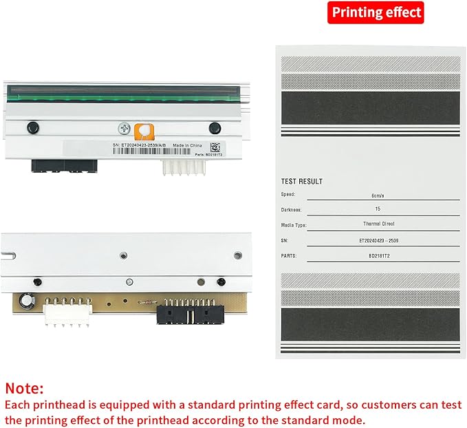Printhead for Datamax I-4206 I-4208 I-4210 I-4212 I-Class Mark II 203dpi Thermal Label Barcode Printer - Green Head High-end Style,P/N:PHD20-2181-01