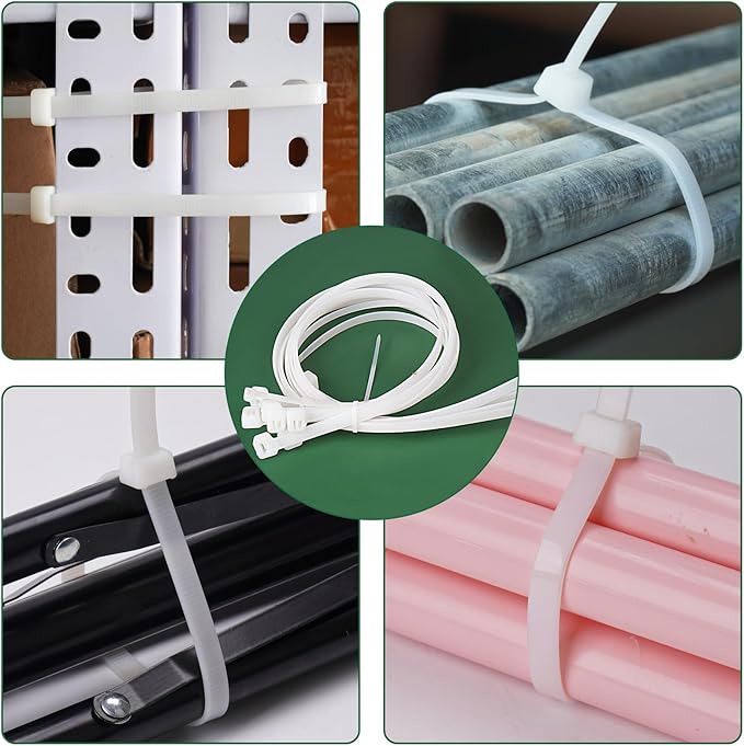100PCS Cable Zip Ties Heavy Duty 24 Inch Strong Large Cable Wire Ties, Industrial Durable Strong Wire Ties for Binding Fences, Awnings Tying Branches Bundling of Crops Fixed Water Pipes