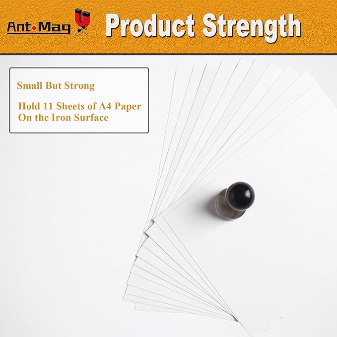 Ant Mag Magnetic Push Pins, 72 Pack Strong Whiteboard Magnets for Fridge, Maps, Office, Kitchen & Classroom Black