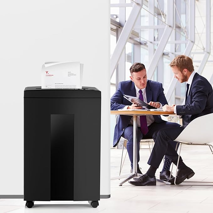 Wolverine 18-Sheet 60 Mins Running Time Cross Cut High Security Level P-4 Heavy Duty Paper/CD/Card Ultra Quiet Shredder for Home Office with 22-Litre Pullout Waste Bin SD9113(Black)