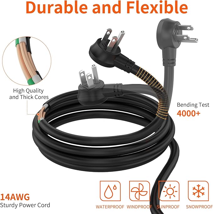 8 Outlet Metal Heavy Duty Long Power Strip, 2100J Surge Protector with 15 FT Extension Cord, Wide Spaced and Wall Mount Powerstrip for Home, Industrial, Workshop & Garage (15FT)