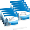 10 Pack Acrylic Sign Holder 11 x 8.5 Horizontal, Double-Sided Clear Sign Holder Plastic Stands for Display, T Shape Acrylic Table Sign Stands for Office Store Restaurants Wedding Party Decoration