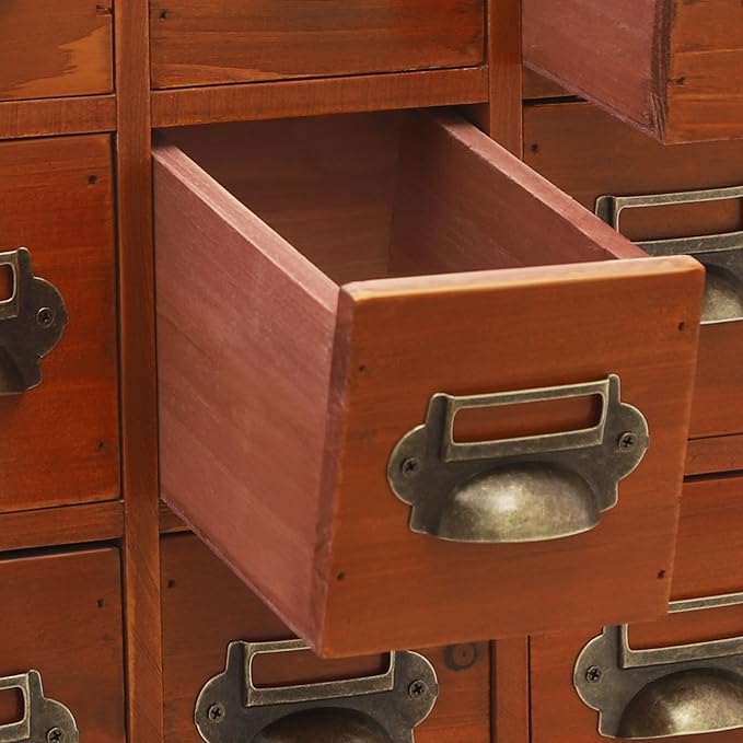 Vintage 12-Drawer Storage Cabinet – Multipurpose Desktop Organizer for Office, Craft & Home