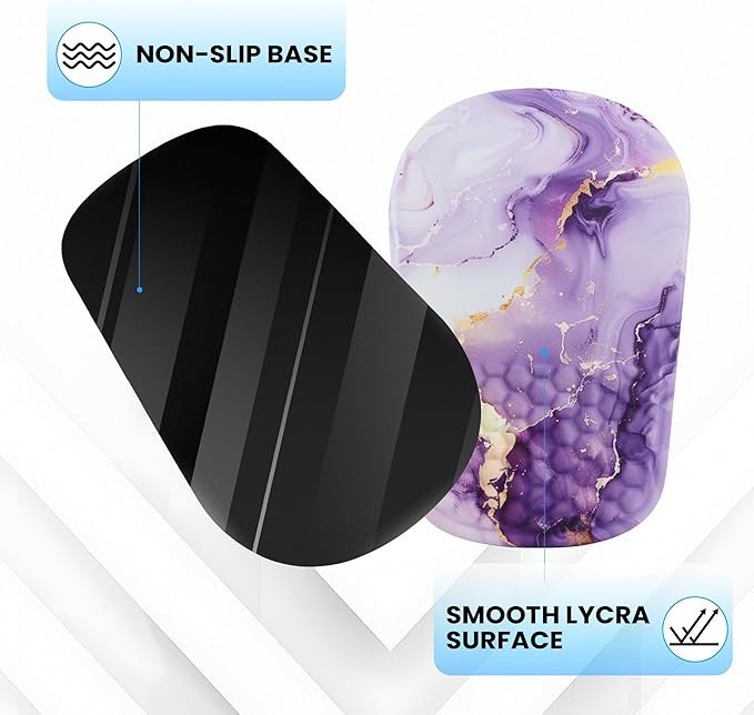 Ergonomic Mouse Pad with Wrist Support, Comfortable Memory Foam Mousepad with Massage Design and Non-Slip PU Base, Wrist Rest Mouse Pad for Office and Home, 12x8 Inch