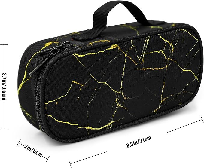 Marble Pencil Case Pencil Pouch Large Capacity Pen Bag School Office Organizer Stationery Storage Box For Girls Boys Teen Kids