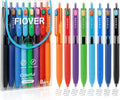 FIOVER Colored Gel Pens, 0.5mm Quick Dry Ink Fine Point Smooth Writing Colorful Pens for Journaling, School Supplies, Gifts for Nurses and Teens, Stocking Stuffers for Women (8PCS)