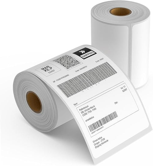 4x6 Thermal Shipping Labels - 1 Roll of 350, Perforated & Strong Adhesive, Direct Thermal Labels Compatible with Rollo, Zebra, for Amazon UPS FedEx Shopify