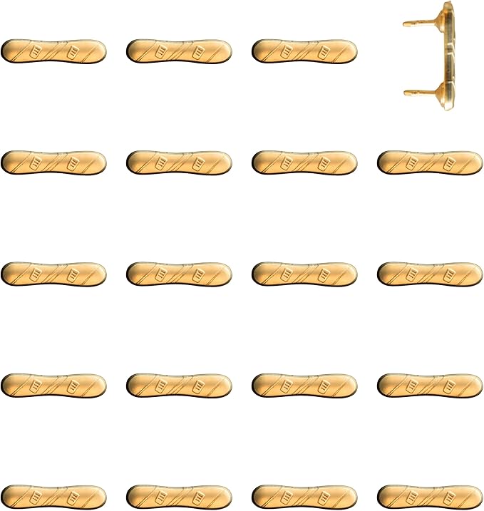 Snowboard Push Pins – Gold Snowboard Map Pins for Cork Boards, Maps, or Lapel Use - Designed in USA - Set of 20