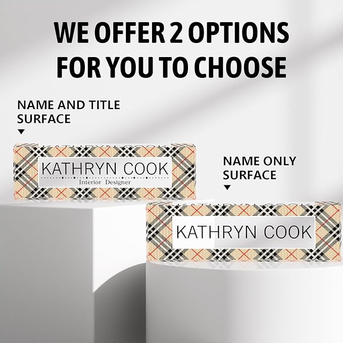 Personalized Name Plates for Office - Gifts for Teacher, Boss, Employee Appreciation - Desk Decor (chessboard2)