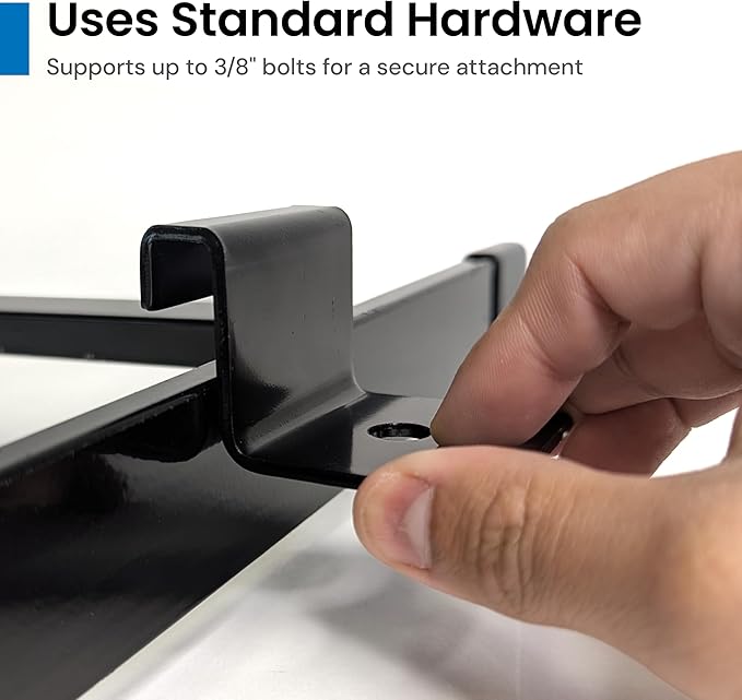 ICC Cable Runway Wall Bracket – 2-Pack | Steel, Black Powder Coat, Flush Wall Mount