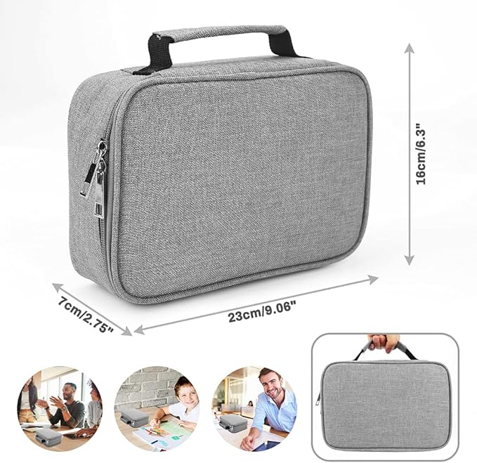 Large Capacity Pencil Case, 72 Slots Colored Pencil Pouch Bag Portable Pencil Holder Stationery Organizer with Compartments for Office and Travel, Grey