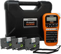 Brother PT-E110BP Contractor Kit: P-Touch Handheld Industrial Label Printer Plus 3 Tapes (up to 12mm Labels)