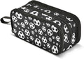 Football Soccer Pencil Case Box Boys Girls Large Pencil Pouch Zipper Compartments Big Capacity Stationery Pen Bag Organizer Kids Teens Adults School