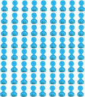 Ant Mag Magnetic Push Pins, 72 Pack Strong Whiteboard Magnets for Fridge, Maps, Office, Kitchen & Classroom Blue