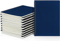 Yahenda 18 Pcs Spiral Notebook Bulk A5 Journal Lined 8.3'' x 5.5'' Writing Composition Paper Small Notepad Subject Notebook for Students Office Business Back to School Supplies (Deep Blue)
