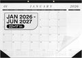 2026 Desk Calendar Large 22x17 Runs Until June 2027 Work Calendar with To-do List & Notes Yearly Preview 18 Months With Plastic Cover Desk Calendar 2025-2026 Large 22x17 Black White With Protective Cover Bulk Planner for Home School Office Pad Calendar...