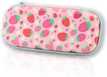 Pink Strawberry Pencil Box Zip Pencil Case for Boys Girls School Organizer Pencil Bag Large Capacity Pencil Pouch