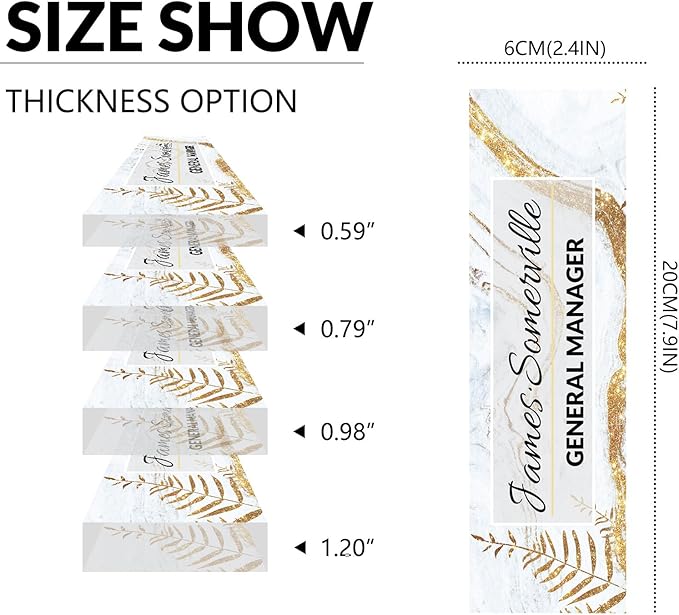 Desk Name Plate Personalized, Custom Name Plate for Desk, Acrylic Desktop Accessories, Office Gift & Decor for Women Men, Teacher Nurse Boss Employee Appreciation Gifts