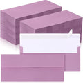 Jutom 500 Pcs Kraft Envelopes Letter Size Bulk #10 Business Strong Sealed 4-1/8 x 9-1/2 in Flap Office Printable Mailing Envelopes Windowless Invisible (Pink Purple)
