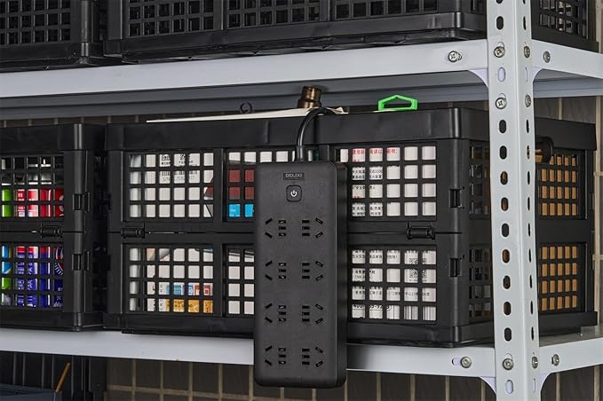 3-Pack Plastic Collapsible Storage Crates-30L,Foldable Plastic Crates for Storage (Black)