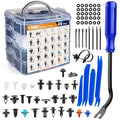 GOOACC 1045Pcs Car Push Retainer Clips & Auto Fasteners Assortment -30 Most Popular Sizes Nylon Bumper Fender Rivets with Fasteners Remover an 10 Cable Ties for Toyota GM Ford Honda Chevy