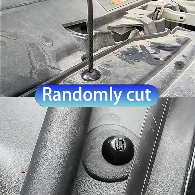 100PCS Nylon Universal Cable Tie Buckle,Heavy Duty Self-Locking Zip Ties Holder with Pin & Button Design, Multipurpose Plastic Cable Ties Tool, UV Resistant Zipties for Car Daily Repair Auto Fixing